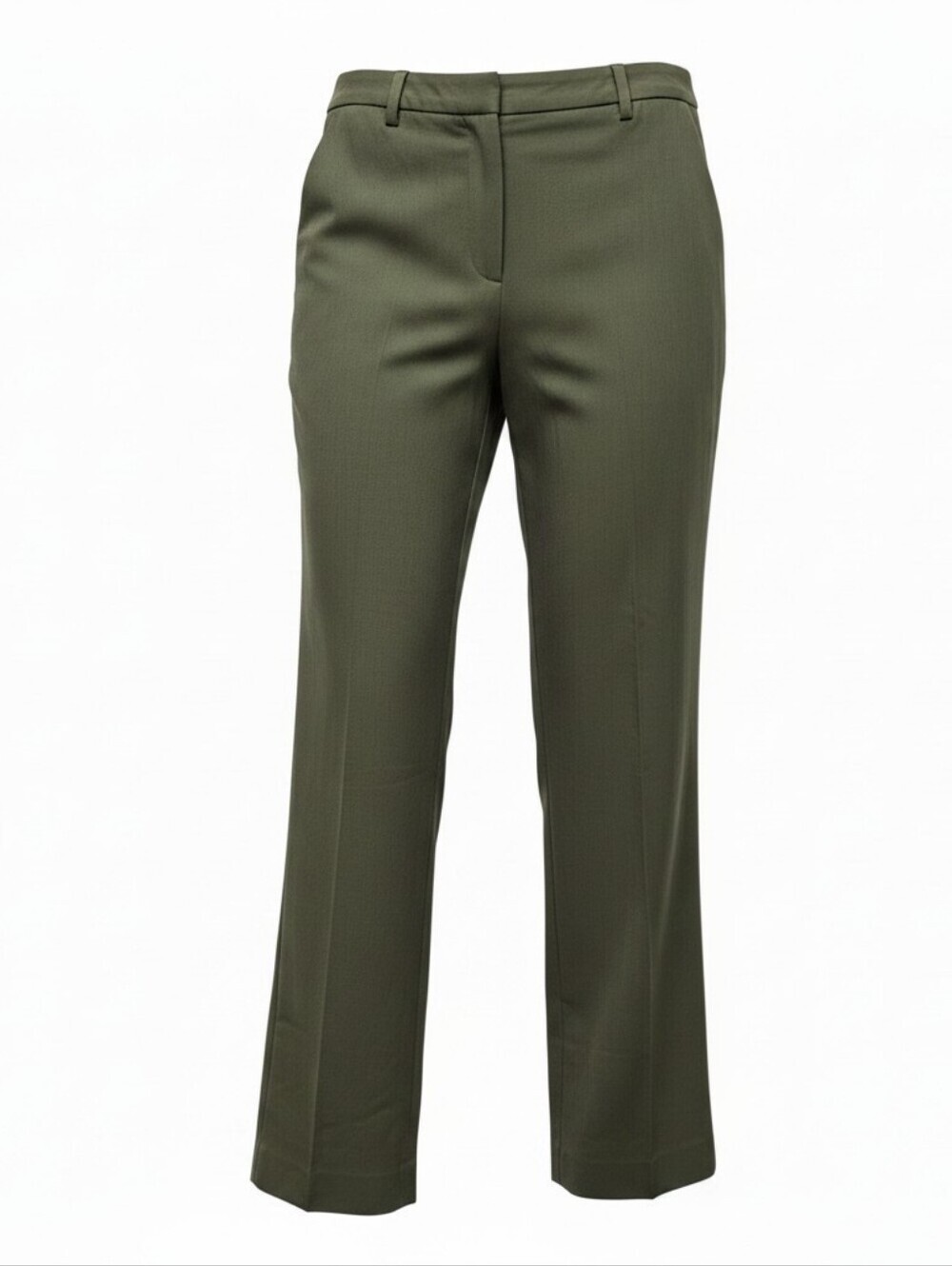 Lauren Ralph Lauren Olive Wool Wide Leg Trouser Pants Plus Size 14W - Picture 2 of 5